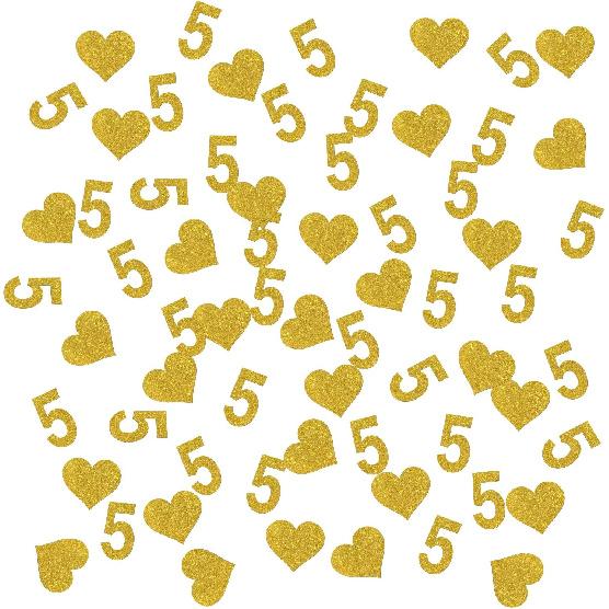 INNORU Number 20 Confetti Gold Glitter, Happy 20th Birthday Table Confetti, Twenty Years Paper Scatter, 20th Anniversary Cheers to 20 Years Party 5
