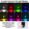 Car Motorcycle Bike Aircraft Warning Anti-collision Flashing Lamp 8 Colors USB Rechargeable Wireless Remote LED Strobe Light