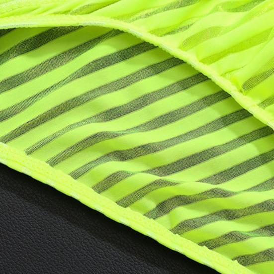 Sous-vêtements Homme Couleur Unie Rayure Sans Couture Maille Slips Homme pour Porter à l'Intérieur