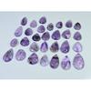 415Cts. Natural Amethyst Lace Agate Pear Cabochon Loose Gemstone 29Pcs Lot C-2872