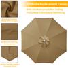 Waterproof Replacement Umbrella Cloth 2/3M Patio Parasol Cover UV-Anti Canopy Cover Replacement Parasol Cover for Balcony Garden
