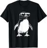 Rolig pingvin solglasögon grafisk t-shirt