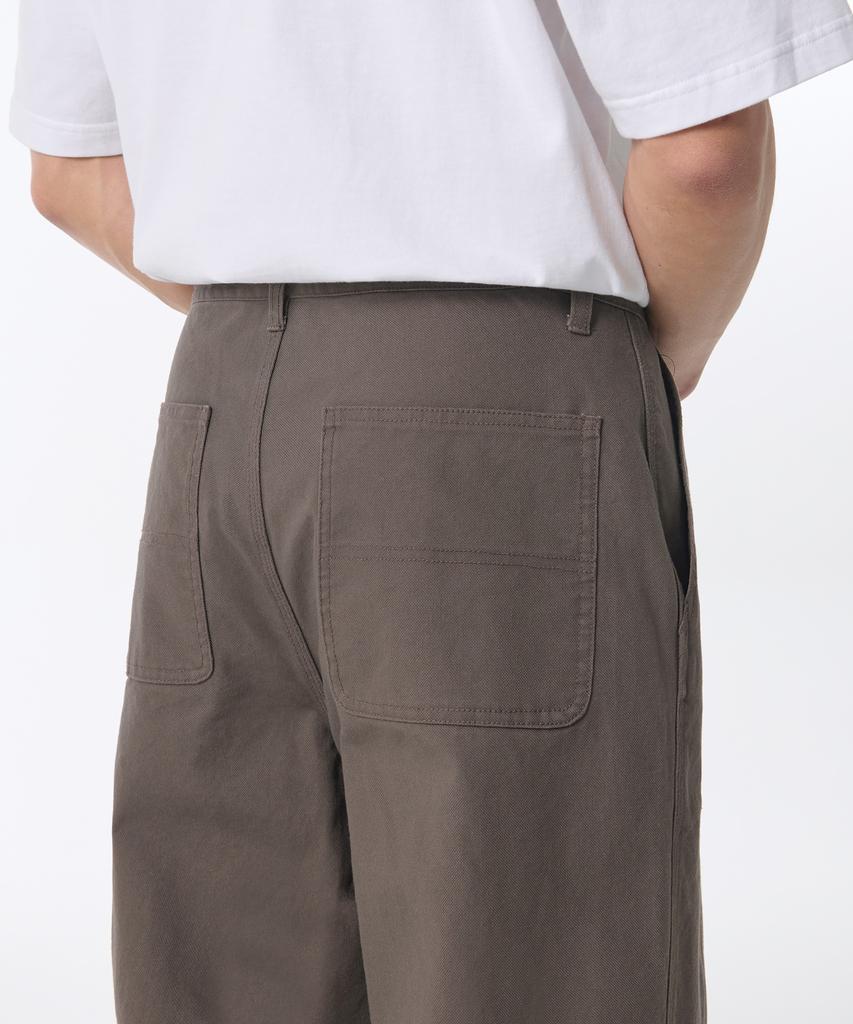 MUSINSA STANDARD Canvas Regular Fit Work Pants [Dusty Khaki]