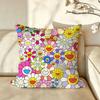 Artist MMurakami TTakashi Cushion Cover Pillow Case Antidustmite Pillowcase Silky Short Plush Sofa Cushion Cover Hot