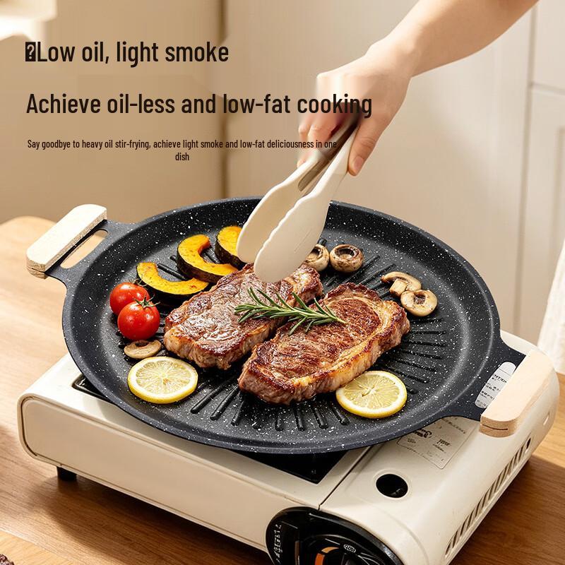 Suncojia Portable Non-Stick BBQ Grill Pan