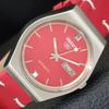 5 AUTOMATIC 6309A VINTAGE JAPAN MENS RED COLOR DIAL WATCH A701510-5 R206b-a701510
