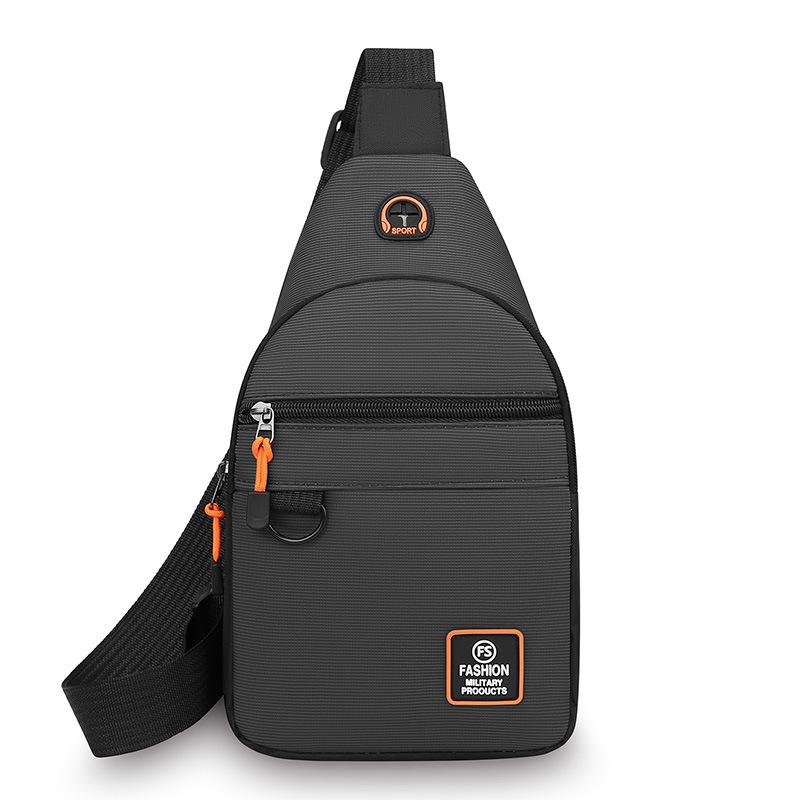 Pánská jednoduchá vodotěsná náprsní taška Studentská velkokapacitní crossbody taška Outdoorové sporty Cyklistika Běh Taška pod paži Ledvinka Cestovní taška přes rameno