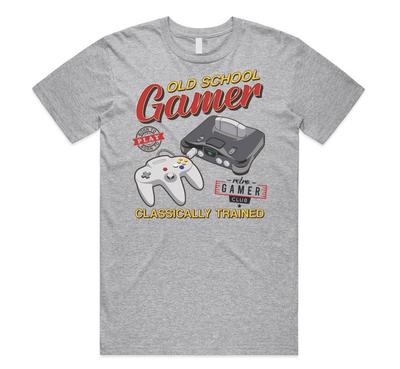 T-shirt Old School Gamer N64 T-shirt Drôle Rétro Cadeau de Noël Homme Femme