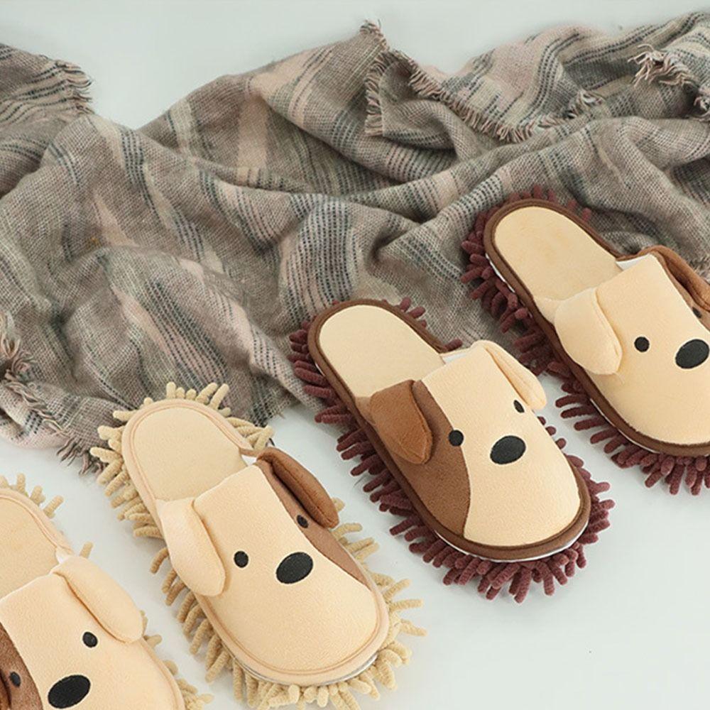 Reusable Floor Cleaning Slippers Washable Floor Polishing Shoe Slippers Mop Slippers  Winter