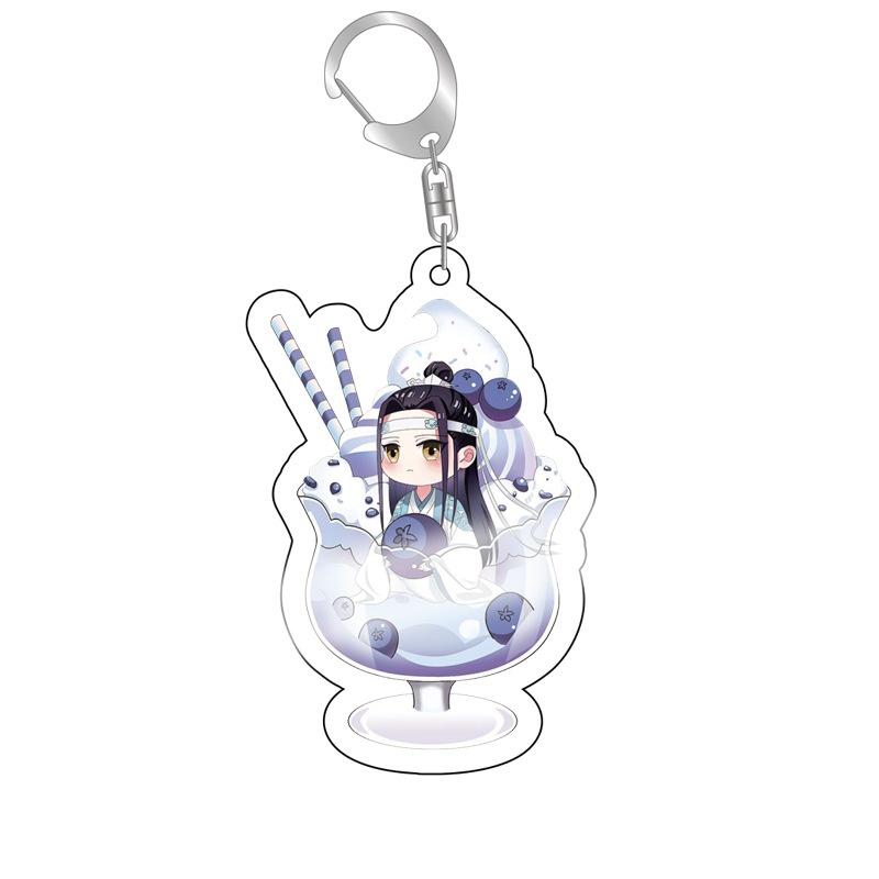 

Fuuny Key Chain Mo Dao Zu Shi Cosplay weiwuxian lanwangji Keyring Chen Qing Ling Grandmaster of Demonic Cultivation 6CM 6 cm