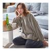 [OUBINEWER] Paired Pajamas, Winter, Matched Look, Pajamas, Women's, Men's, Fluffy Room Wear, Women's Fluffy Loungewear, Fleece Lining, Long Sleeves,