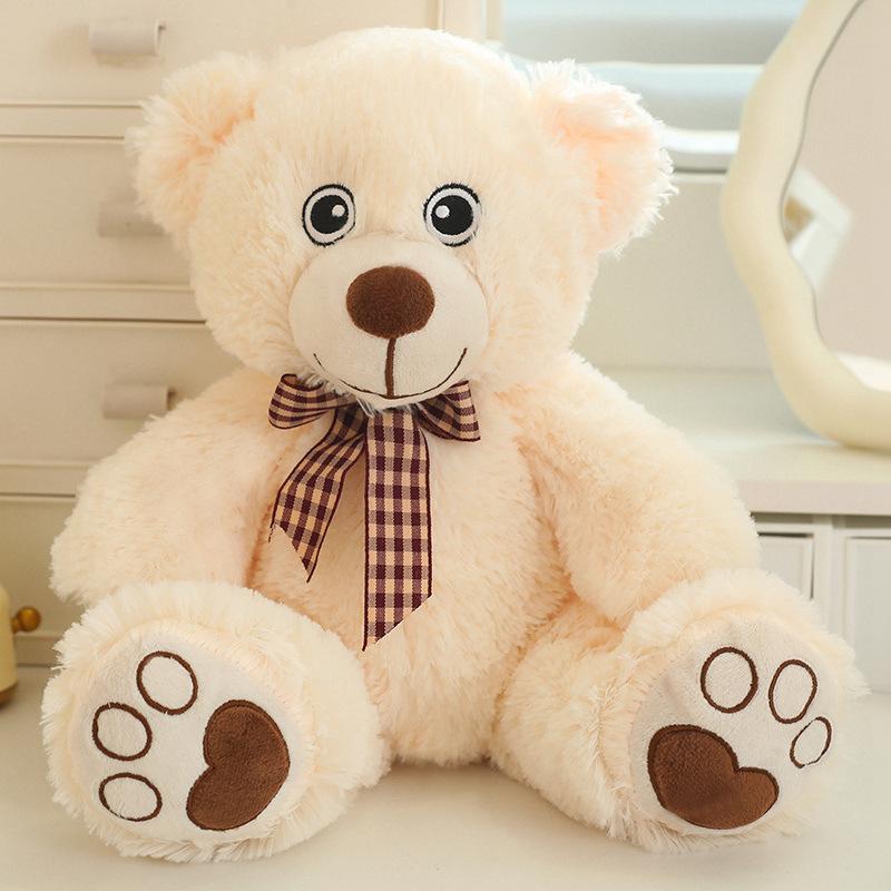Cute Cute Bow Tie Teddy Bear Doll Plush Toy Sitting Bear Hugging Bear Doll Children's Doll Doll