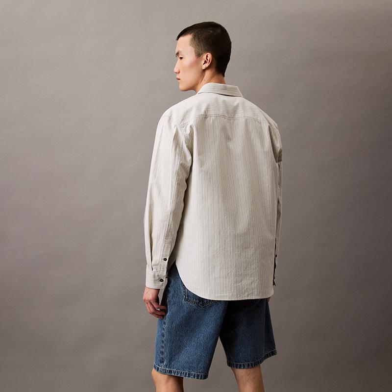 Calvin Klein Stonewash Denim Shorts 4RB931G