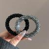 1pc Sparkling Crystal Elastic Hair Ties for Women Handmade Rhinestone Ponytail Holders  for Everyday Stylish Hair Beads Ropes