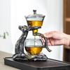 2025 High-End Automatic Glass Tea Set with Magnetic Teapot and Kung Fu Cups