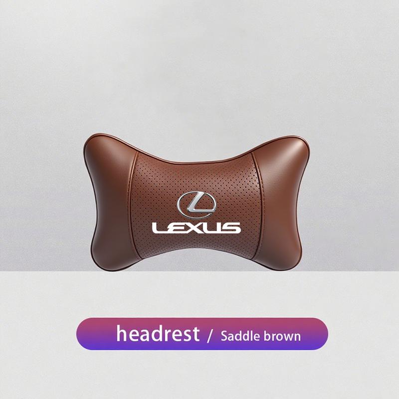lexus Car Seat Headrest Auto Logo Neck Pillow Accessories For Lexus F SPORT ES RX NX LS UX LM LX GX LC RZ IS CT GS RC HS SC LBX
