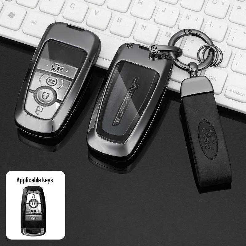 Premium Metal Protective Key Case for Ford Mondeo - Unisex Design
