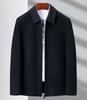 Men's Middle-Aged Autumn/Winter Thick Wool Business Casual Jacket - Plus Size Dad's Outerwear