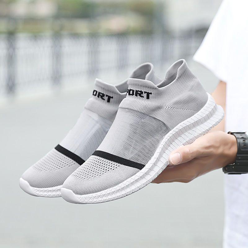 

Повседневная обувь, мужские лоферы, кроссовки, женские туфли на плоской подошве, дышащие, удобные, Zapatillas Hombre Plus, Tenis Masculino для пар 46 серый