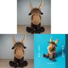 Wood Deer Plush Toy With Pp Cotton Filling For Christmas Gift Decor