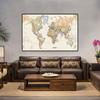 1 stücke Weltkarte Wand Poster Klar Gedruckt Leinwand Malerei Dekorative Hängen Bild Büro Hause Schulbedarf Ohne Rahmen