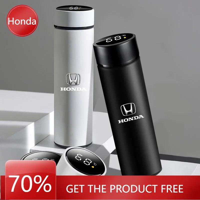 Car Hot XR New Car Smart Thermos Bottle With Temperature Display Coffee Cup for Honda Civic Accord CRV HRV Fit Jazz City Odyss