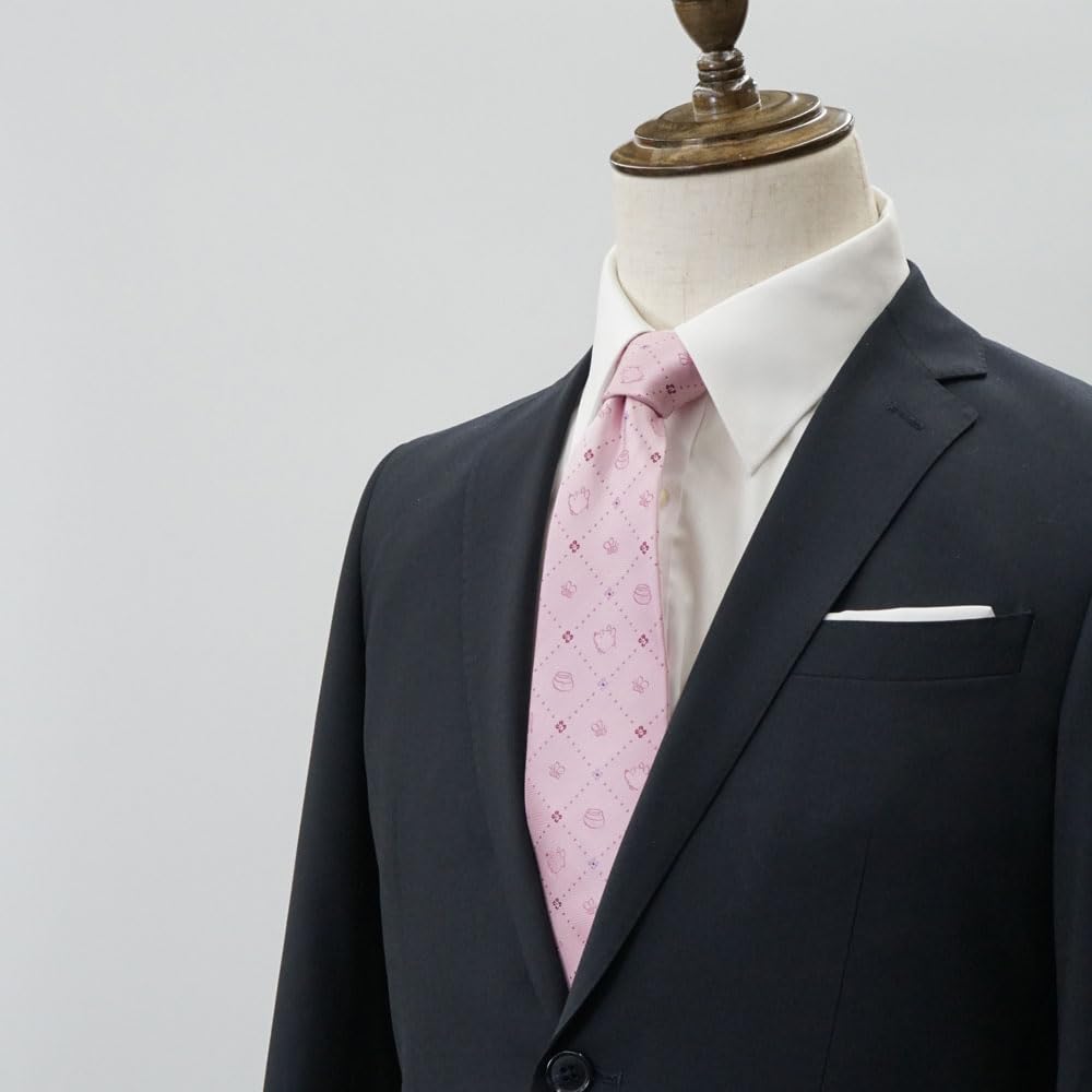Winnie the Pooh Necktie DN917081 Pink Business Brand Necktie Present [Disney]