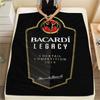 1 Stück Bacardi-Print Flanelldecke, Hohe Qualität, Bequem für alle Jahreszeiten, Heimdekoration, Wärme und Komfort, Perfekt für Weihnachtsgeschenke