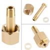 Brass Gas Valves Adapters Set With Gaskets And Threaded Nut For Carbon Dioxide Tanks Industrial Gas Cylinder Application