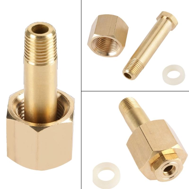 Brass Gas Valves Adapters Set With Gaskets And Threaded Nut For Carbon Dioxide Tanks Industrial Gas Cylinder Application