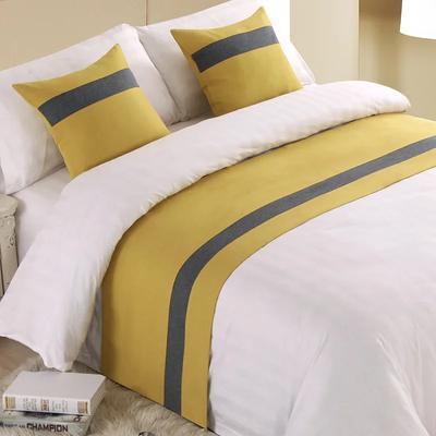 Solid Color Plain Thick Cotton Linen Bedspread Bed Runner Throw Home Hotel Bedroom Bedding Decor Bed Tail Towel Protector