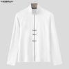 INCERUN Uomo Collo Stretto Manica Lunga Zipaderente Casual Base Top T-shirt Maglie Intime