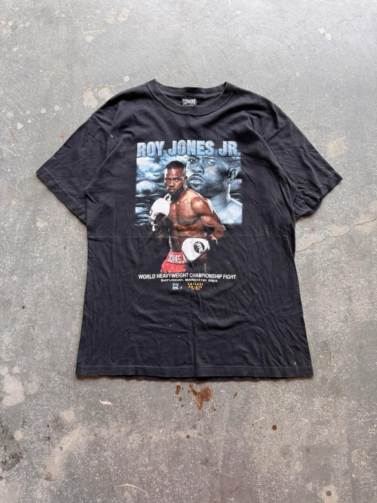 2003 Roy Jones Jr Shirt boxing Promo Tee Shirt Size L Made In Usa 21x30 Rare Unisex T-Shirt XXL