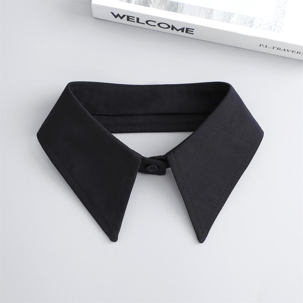 Korean Chiffon Versatile Women's Black & White Fake Shirt Collar Accessory