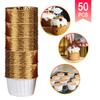 50pcs Large Cupcake Paper Cup Oilproof Cupcake Liner Baking Cup Tray Case Wedding Party Caissettes Golden Muffin  Wrapper Paper