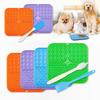 1pcs Dog Licking Plate Pet Licking Pad Silicone Suction Cup Slow Licking Pad Anti Choking Slow Eating Bowl
