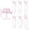 7 PCS Funny Cake Decorating Multipurpose Happy Birthday Sign 2025 Ribbion Cake Topper