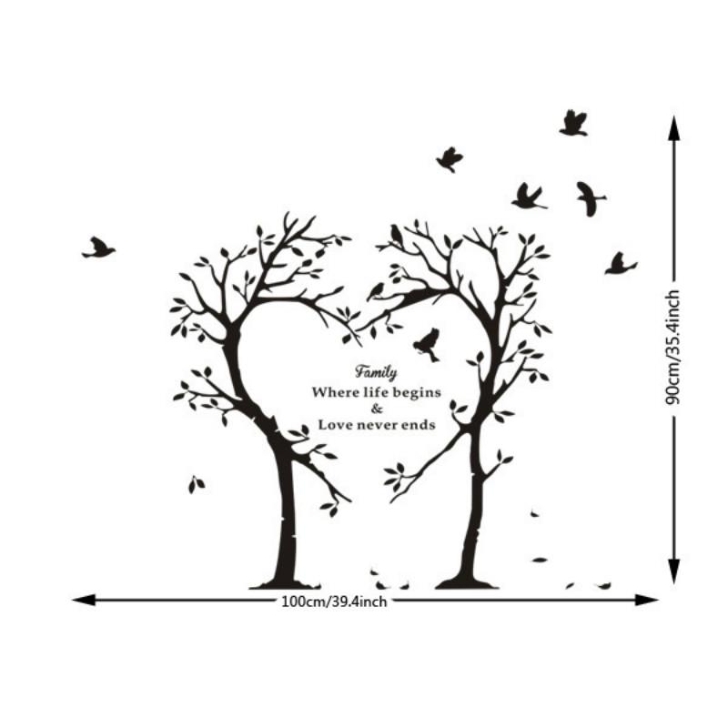 Buy Creative Family Love Tree Wall Sticker Painting Bedroom Living Room Wall Sticker Wallpaper