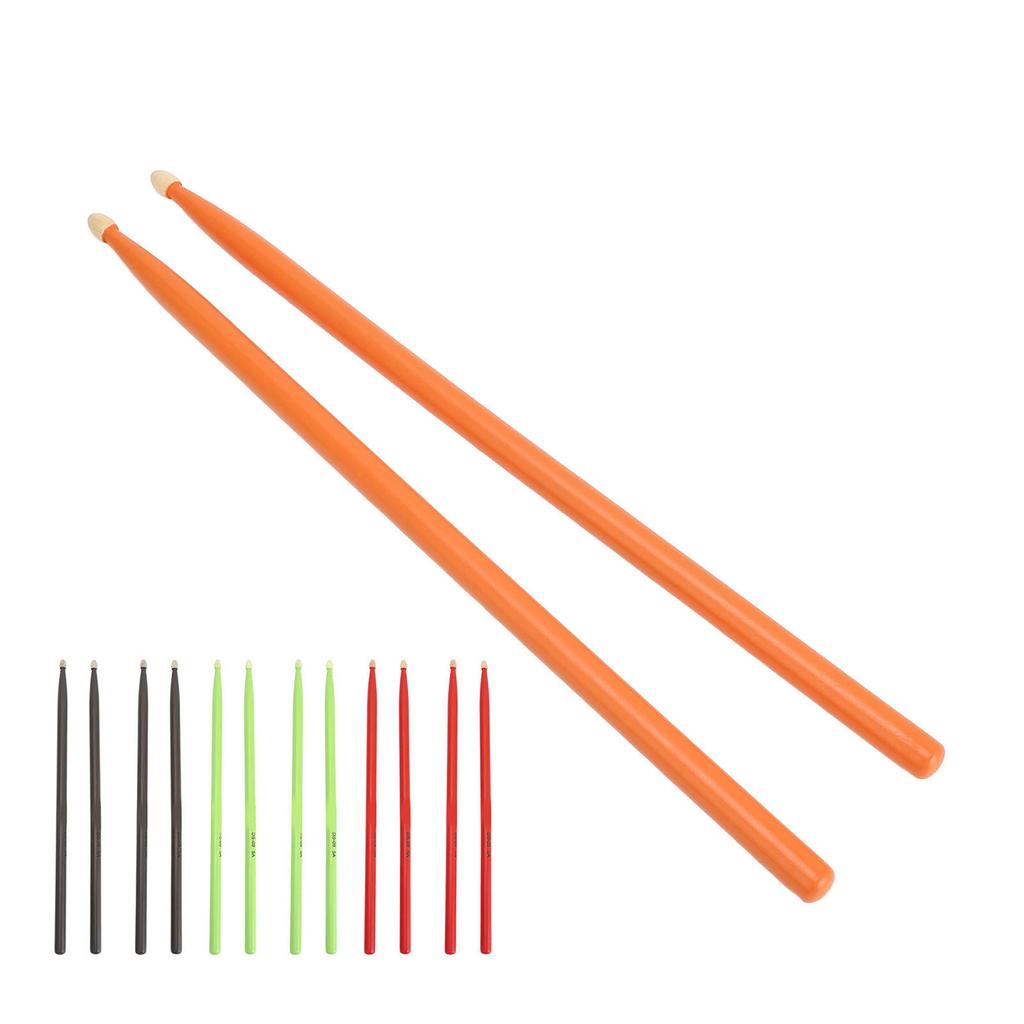 2 Pairs Drumsticks Wooden 5A Colored for Kids Adults Beginners Drum Set Practice DS-09
