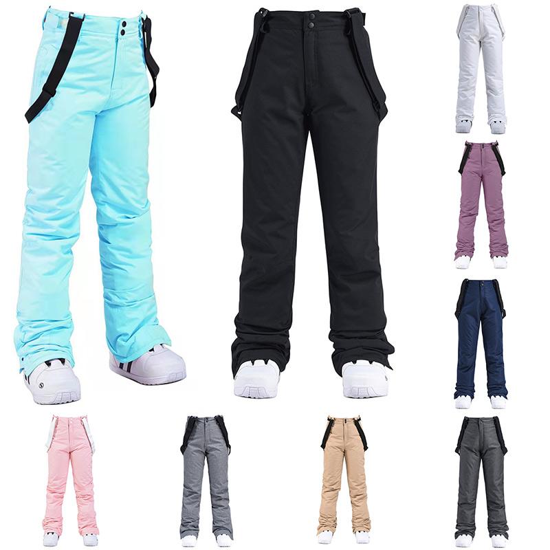 Cheap Ski Pants Men Women Thicken Windproof Waterproof Cotton Winter