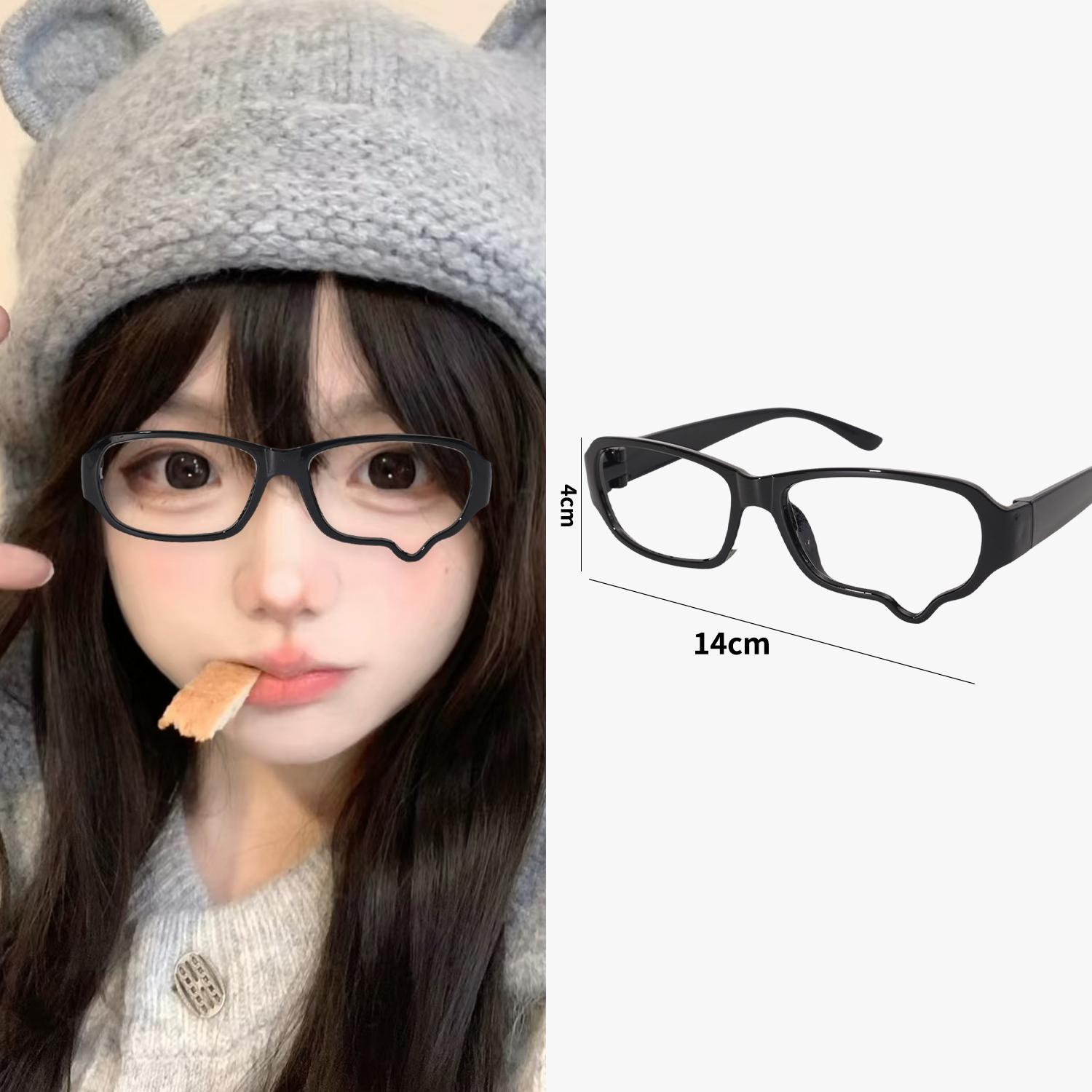 

Новые аниме Y2K каплевидные очки для косплея унисекс без линз очки ювелирные изделия костюм реквизит очки очки аксессуары подарки