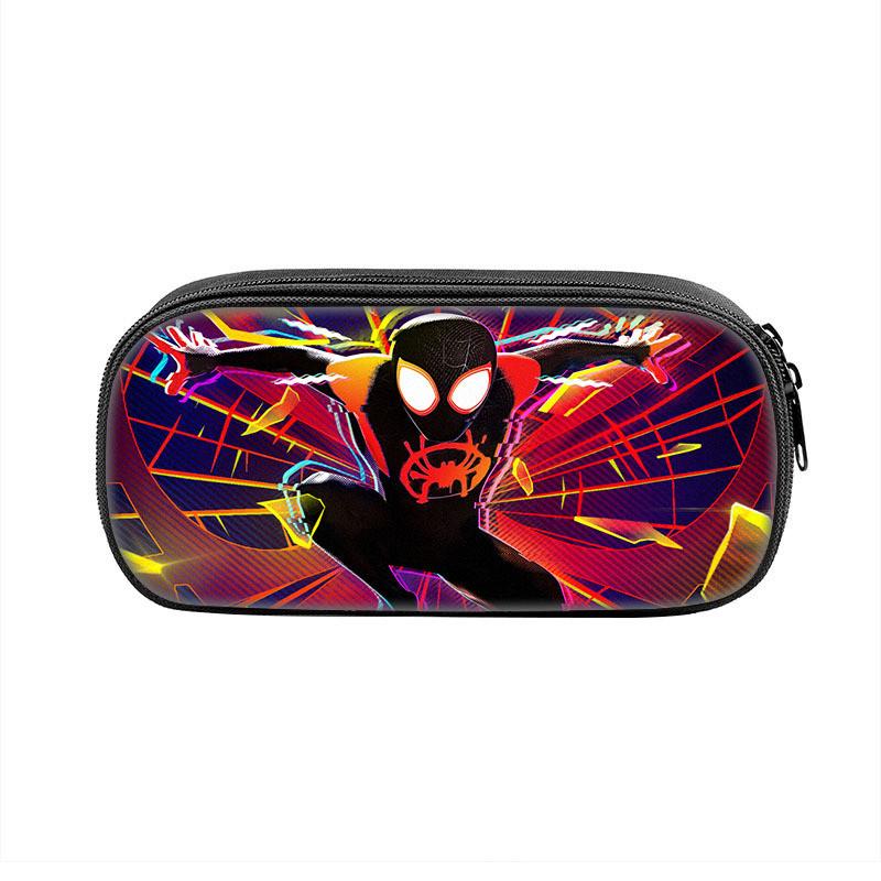 Spiderman Student Pencil Case With Polyester Material And Large Storage For School Supplies