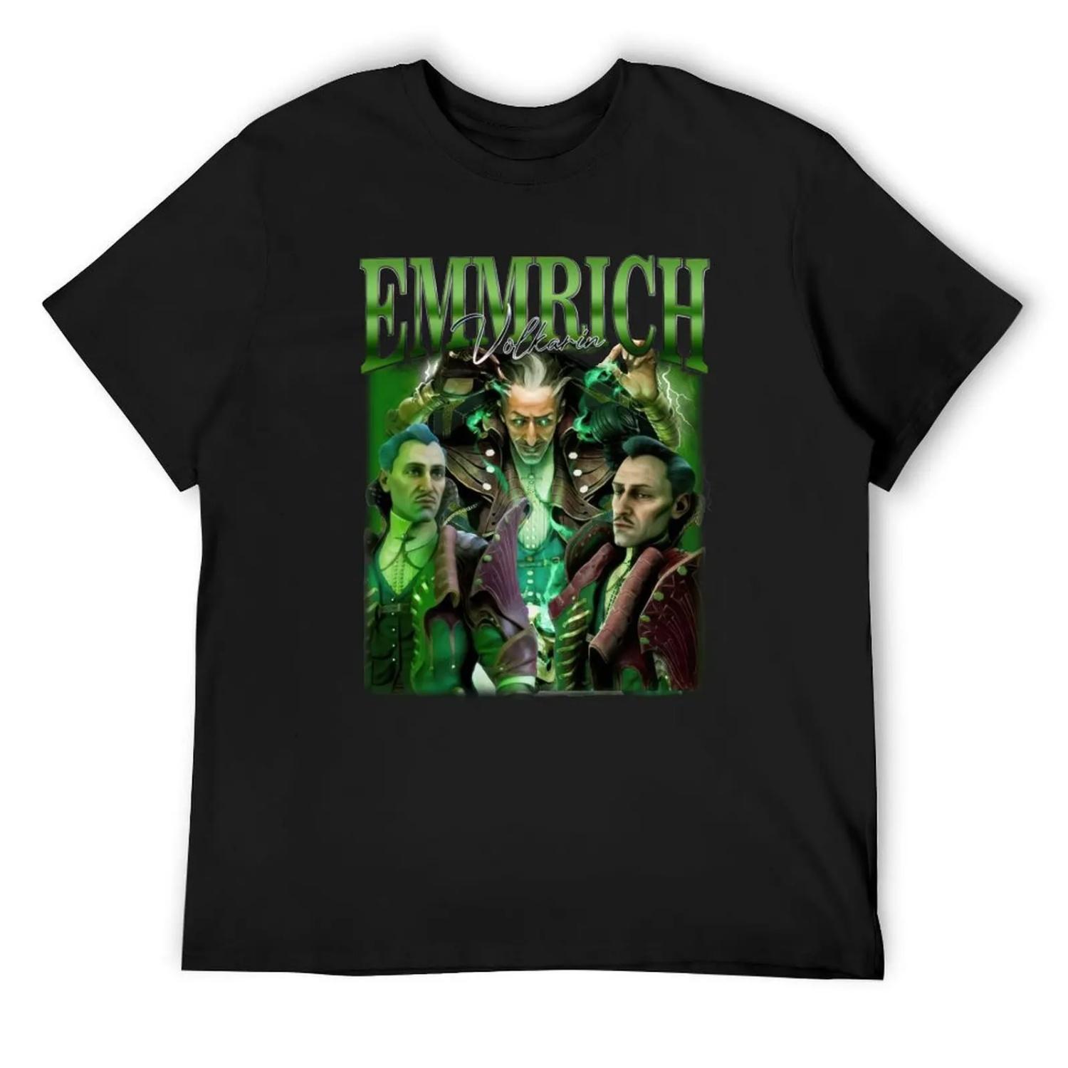 Emmrich Volkarin Dragon Age Veilguard Футболка оверсайз корейская мода винтажные футболки мужская футболка мужская мода S чёрный
