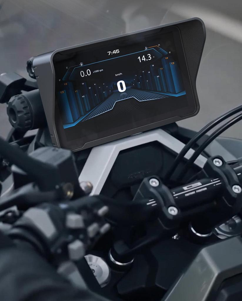 Zontes 368G Motorcycle Sunshade: Reflective Light-Blocking Instrument Screen Protector