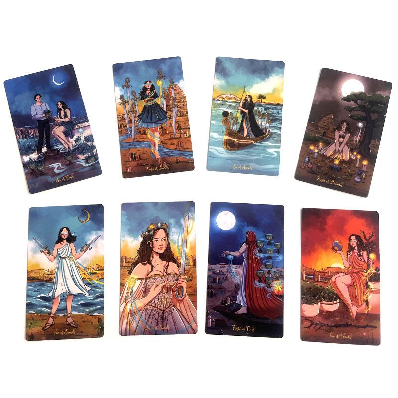 12X7CM Nomad Soul Warrior Tarot Cards - Nomadic Tarot Game Set