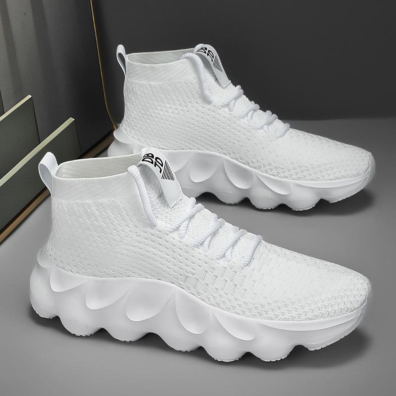 Sneakers Men Casual Comfortable High Top Tennis Men Shoes Breathable Men Outdoor Soft Soled Anti Slip Sport Running Shoes 2024