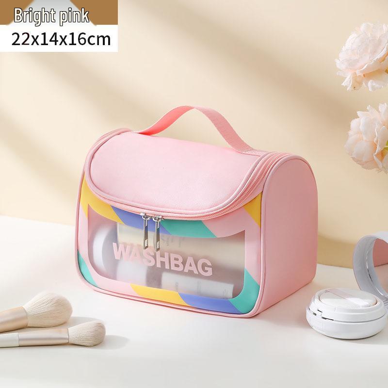 Bolsa de Maquillaje Transparente Impermeable: Organizador de Cosméticos y Neceser Portátil