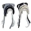 Warm Bear Hats with Unique Star Pattern Adjustable Durability Women Hats for Winter Leisure and Adventure