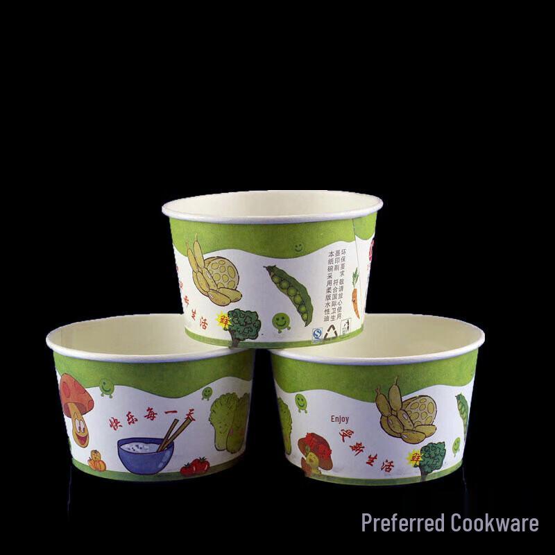 Disposable Round Bowls with Lids