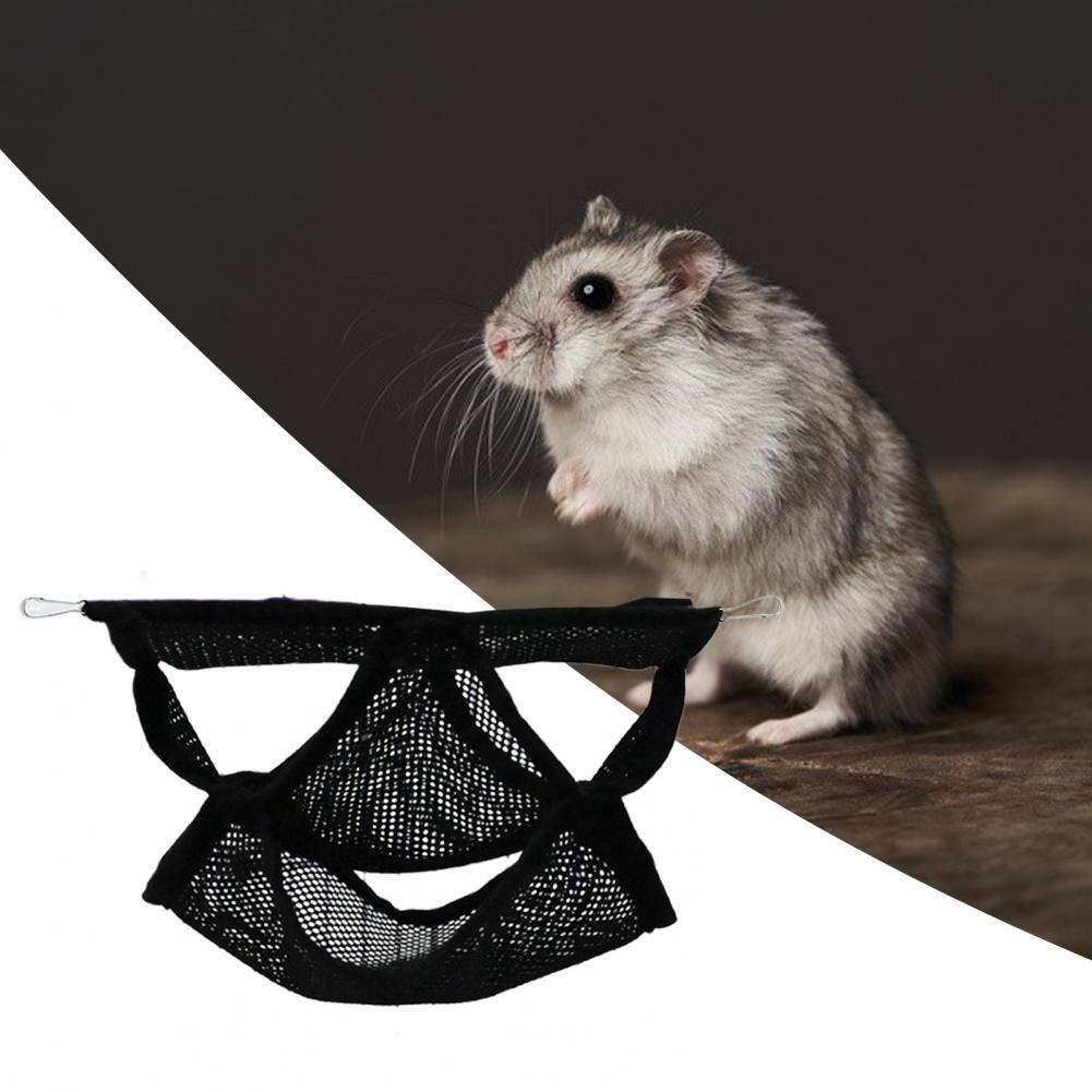 Hamster Hammock Swing Toy Breathable Mesh Hanging Bed Summer Small Animal Sleeping and Resting Bed Cage Accessories
